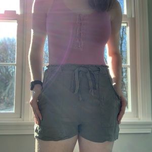 Green Baggy Shorts
